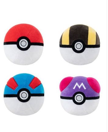 Pokémon peluche Pokeball Version 1 10 cm