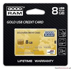 GOODRAM GOLD CREDIT CARD USB 8 GB