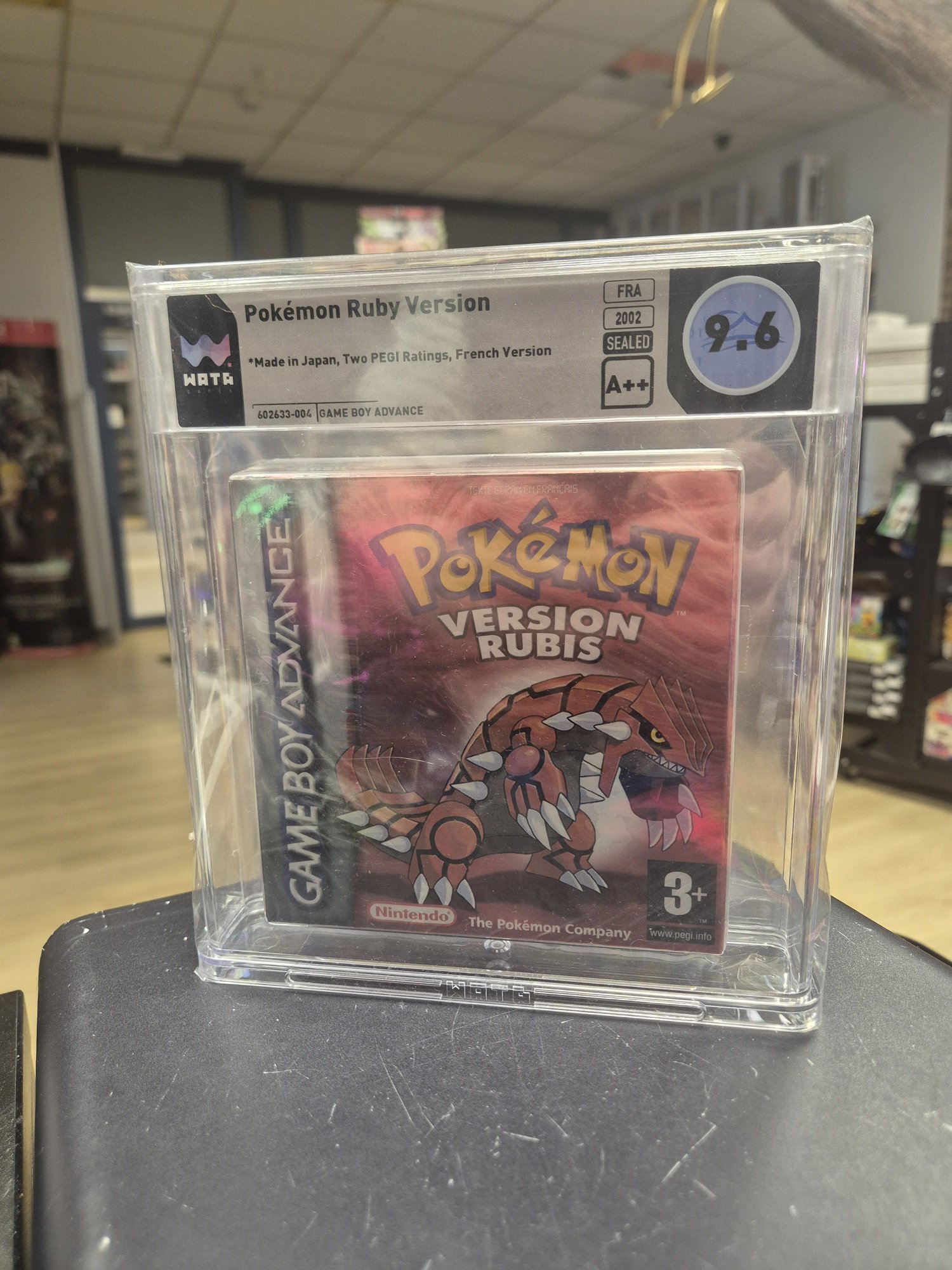 Pokémon Rubis Scellé - Gradé WATA GAMES 9.6