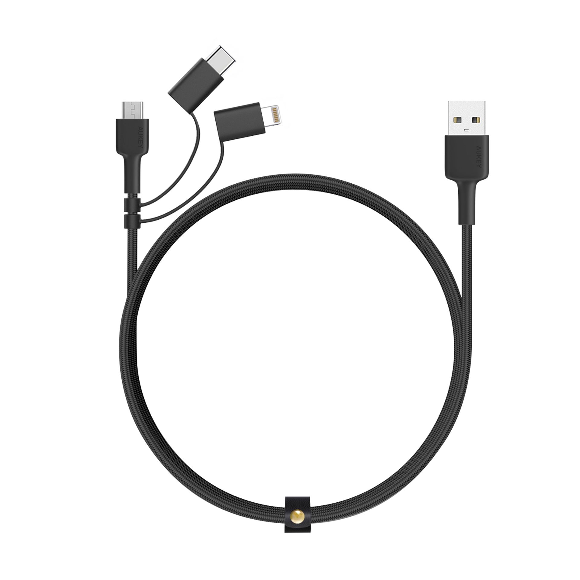 Aukey - Câble USB 3 en 1 CB-BAL5 Impulse Series