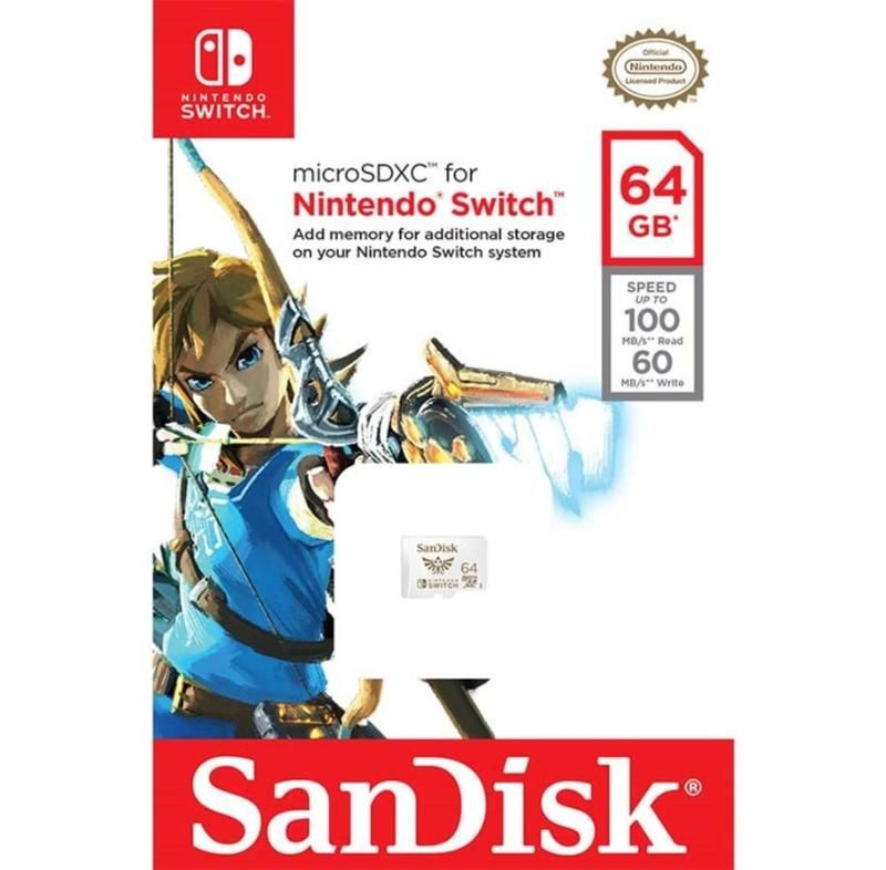 SanDisk - microSD pour Nintendo Switch 64GB The Legend of Ze