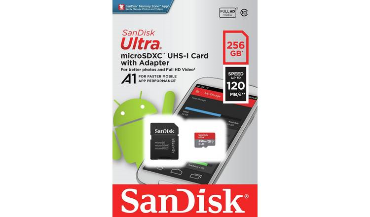 Sandisk Carte micro SDXC Ultra - 256 Go