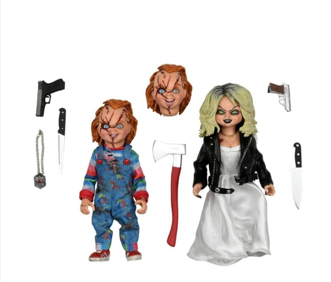 La Fiancée de Chucky - Pack 2 figurines Clothed & Tiffany 14 cm