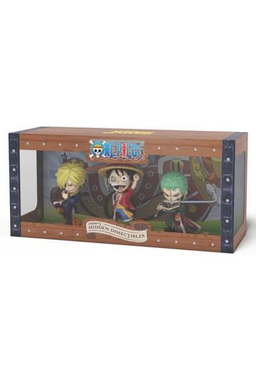 One Piece Freeny\'s Hidden Dissectables Vinyl Figure Luffy, Zoro and Sanji 10 cm