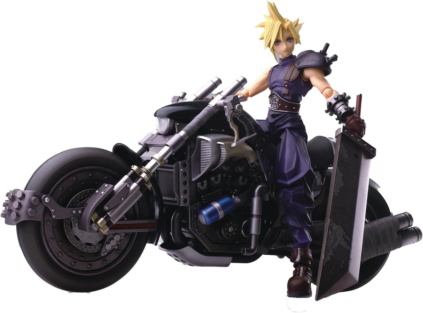 Final Fantasy VII Cloud Strife & Hardy-Daytona Bring Arts - Figurine d\'action