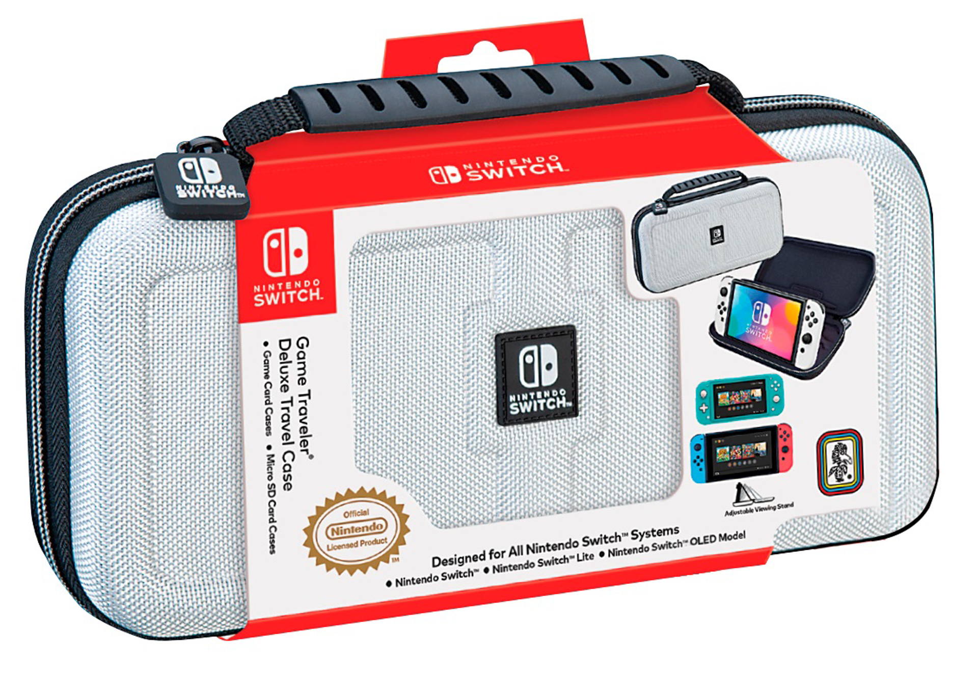 Nacon Game Traveller Deluxe Travel Case blanche pour Nintendo Sw