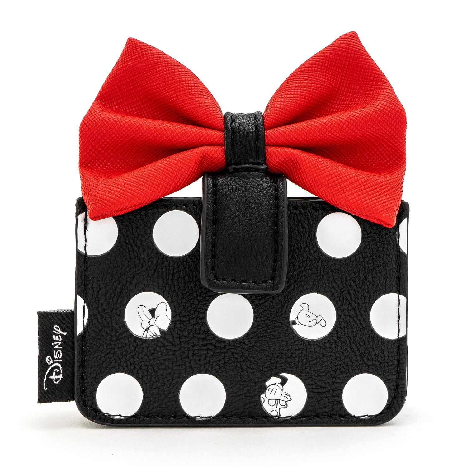 Funko Loungefly - Porte-cartes Minnie Polka avec noeud papillon