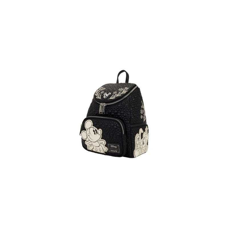 DISNEY - Mickey & Amis \"Sketched\" - Mini Sac à Dos LoungeFly