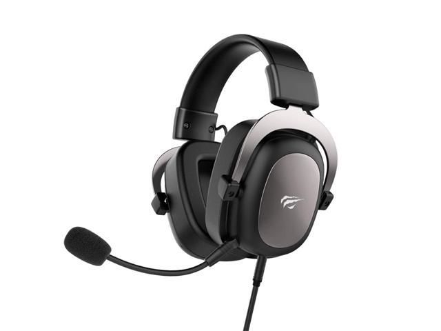 Casque de Jeu Havit H2002D Metal Gun 3.5mm Haute Magnétique avec Microphone Détachable pour PC, PS4 et Xbox, Noir