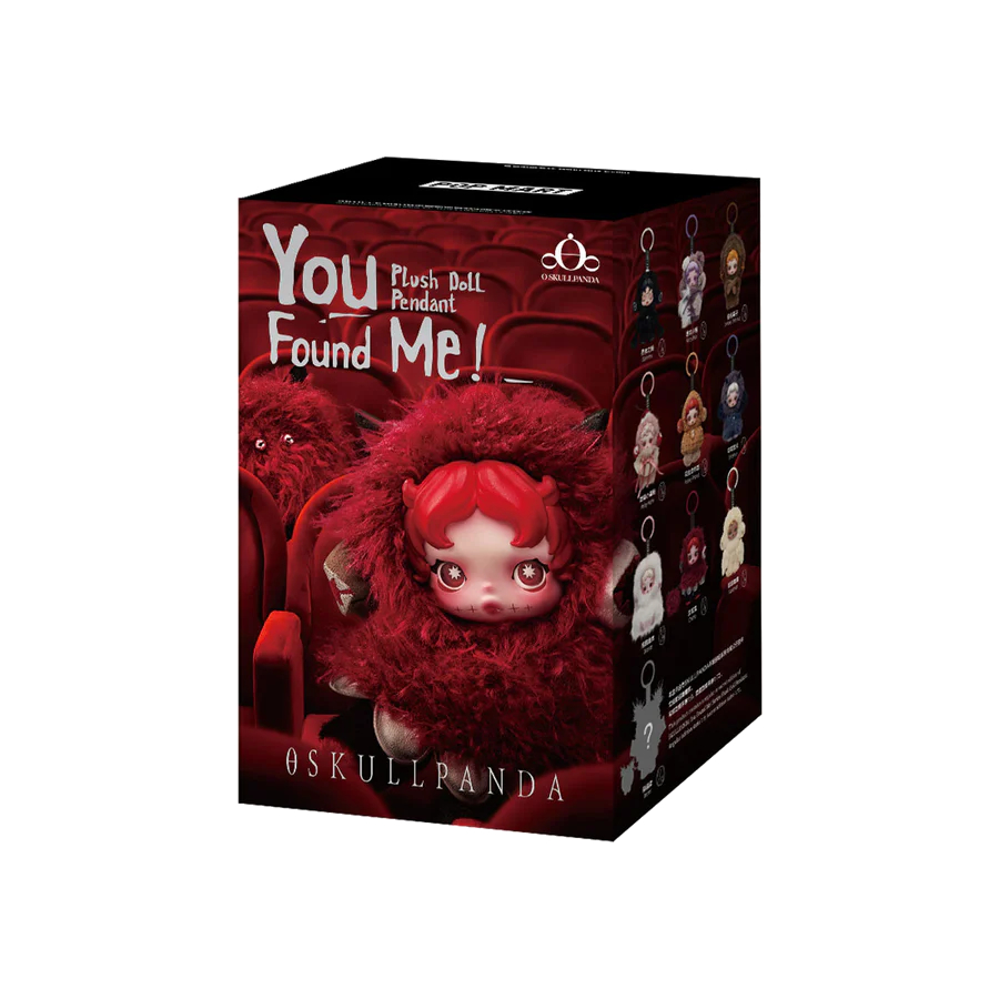 SKULLPANDA  -  BOÎTE MYSTÈRE - PELUCHE À ACCROCHER SÉRIE \"YOU FOUND ME!\"