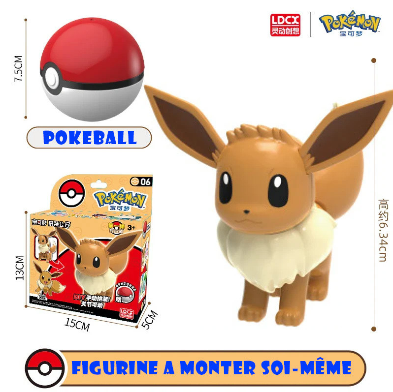 Pokemon Model Kit & Pokeball Evoli