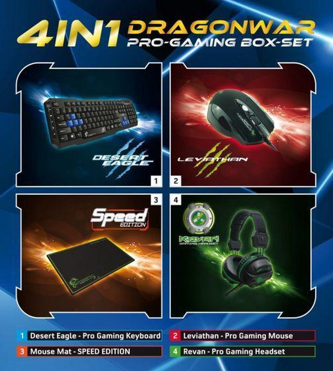 DRAGONWAR 4 IN 1 GAMING BOX - PC
