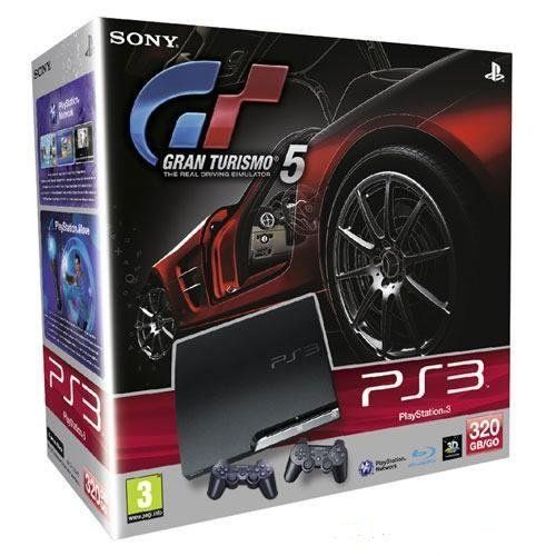 PS3 320 GB + GT  5 + EXTRA DUALSHOCK