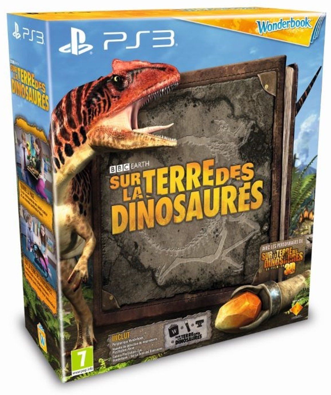 PS3 Starter Pack Move Wonderbook Sur la Terre des Dinosaures