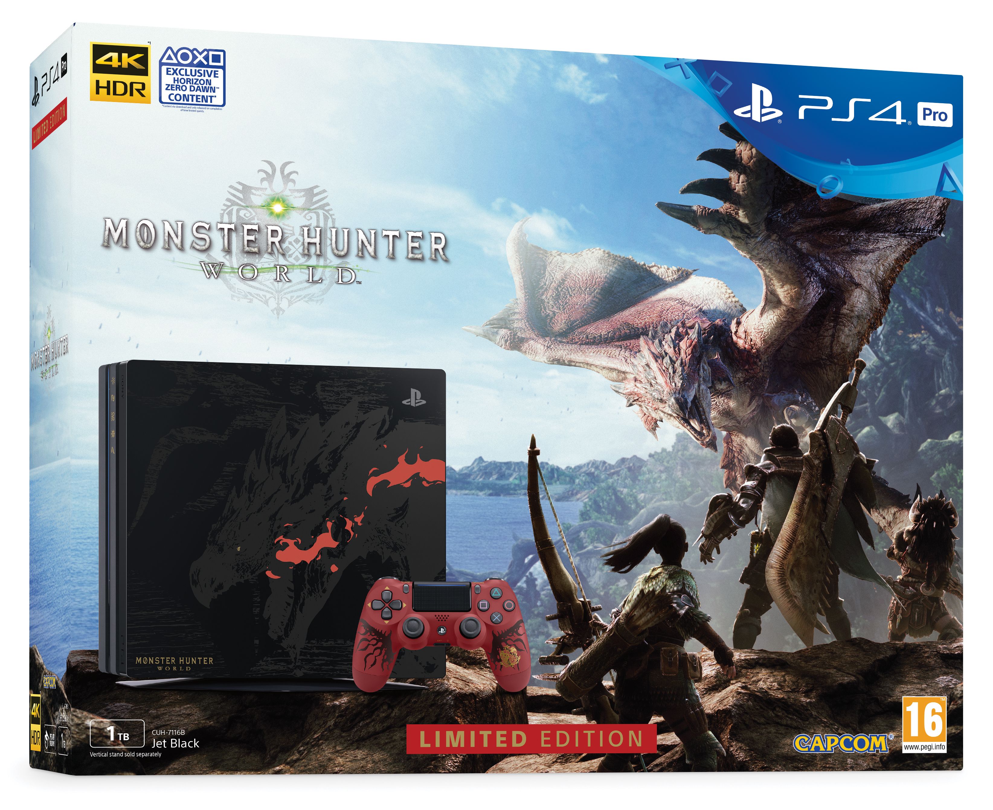 Playstation 4 Pro 1TB Monster Hunter : World Limited Edition
