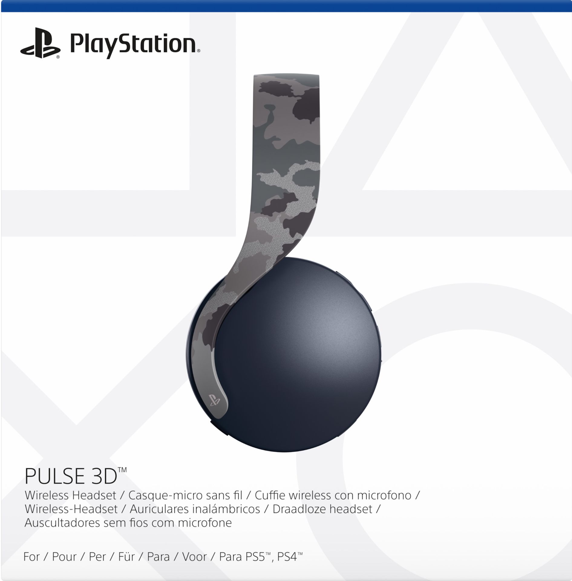PS5 Pulse 3D Wireless Headset Grey Camo