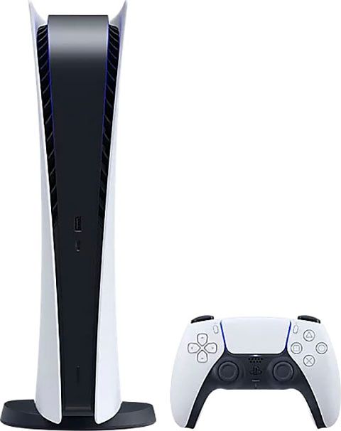 Sony PlayStation 5 Digital Edition 825 GB Wi-Fi Noir, Blanc