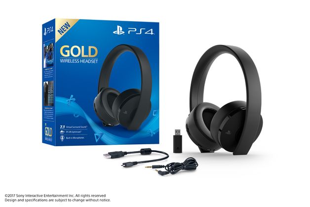 PS4 Gold Wireless Headset