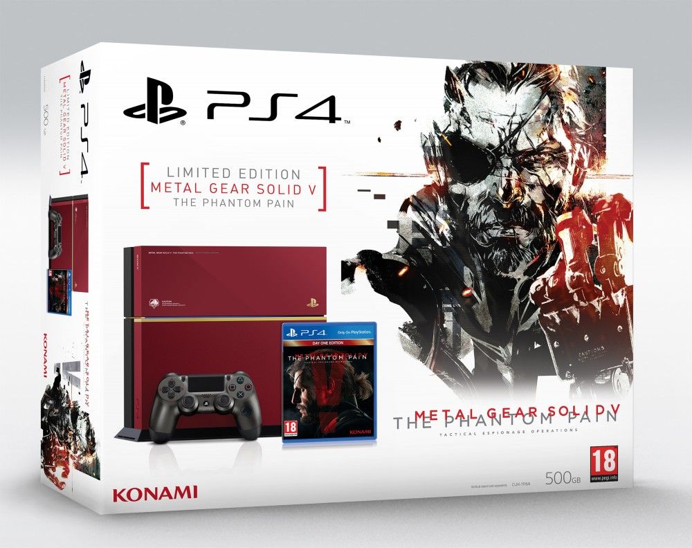 Playstation 4 500GB Deep Red Metal Gear Solid 5 Limited Edition
