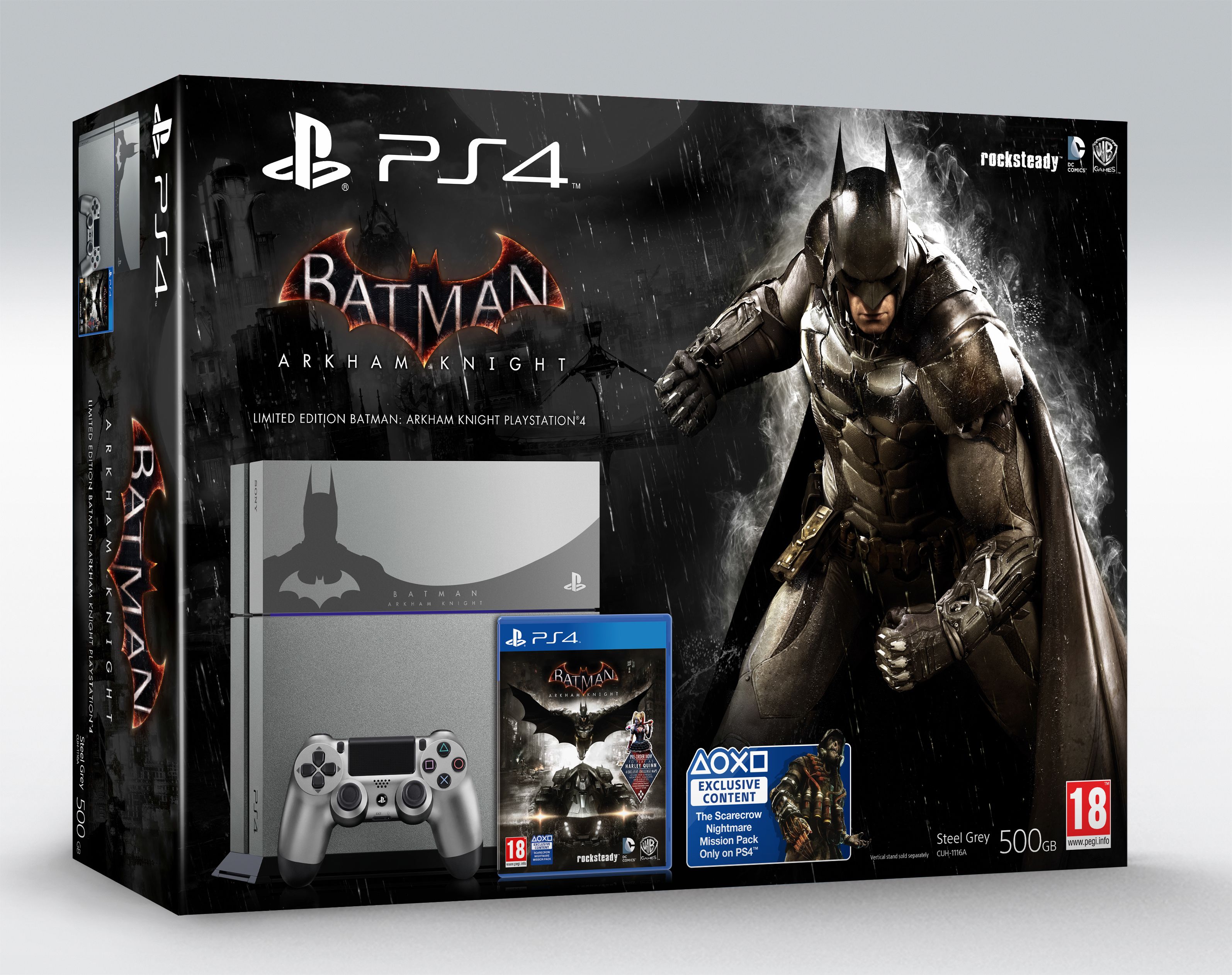 Playstation 4 500GB Steel Grey Batman Arkham Knight