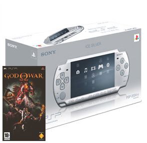 Console PSP Slim & Lite Ice Silver + God of War PSP