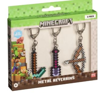 Minecraft 3 porte-clés