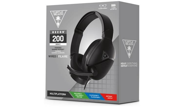 Turtle Beach - Casque de Jeu Ear Force Recon 200 - GEN 2 - Noir