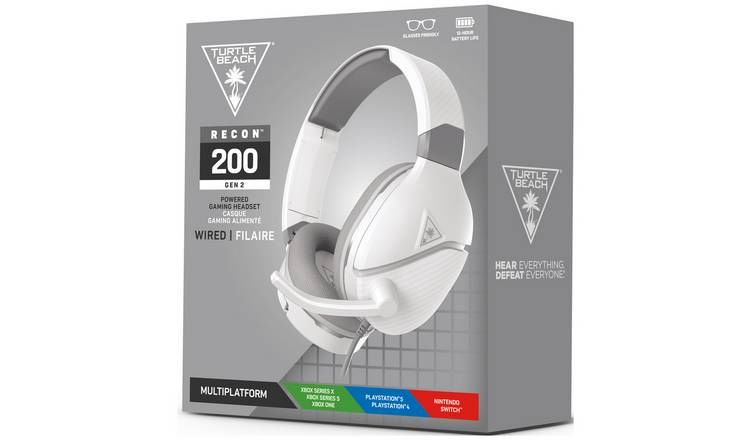 Turtle Beach - Casque de Jeu Ear Force Recon 200 - GEN 2 - Blanc