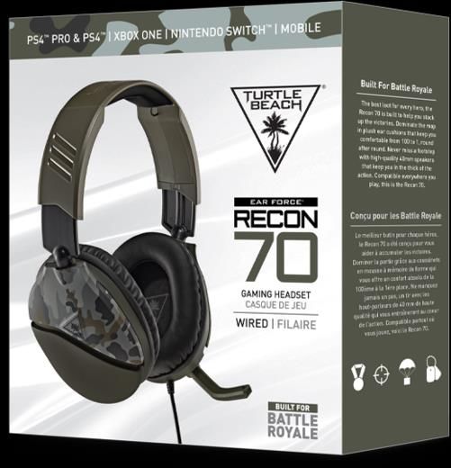 Turtle Beach Casque de jeu filaire Ear Force Recon 70 Vert Camo 