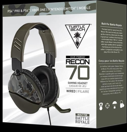 Turtle Beach Casque de jeu filaire Ear Force Recon 70 Vert Camo