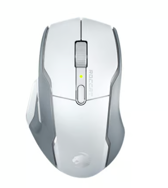 Roccat - Souris de jeu optique ergonomique sans fil Kone Air Blanche v2
