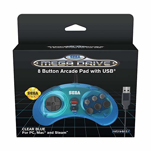 Retrobit - Manette officielle filaire 8 boutons SEGA Mega Drive