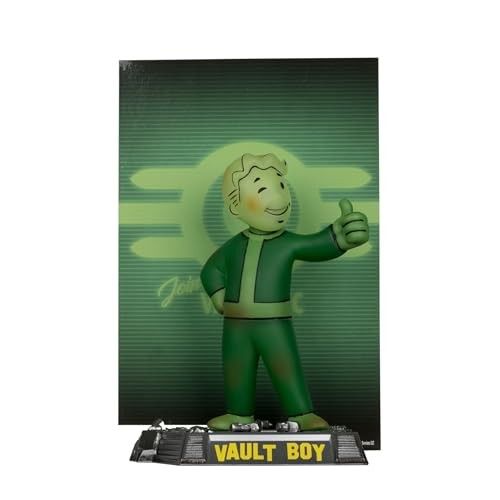 McFarlane Movie Maniacs Gold Label Fallout Vault Boy Glow in the Dark 6 Inch Posed Figure