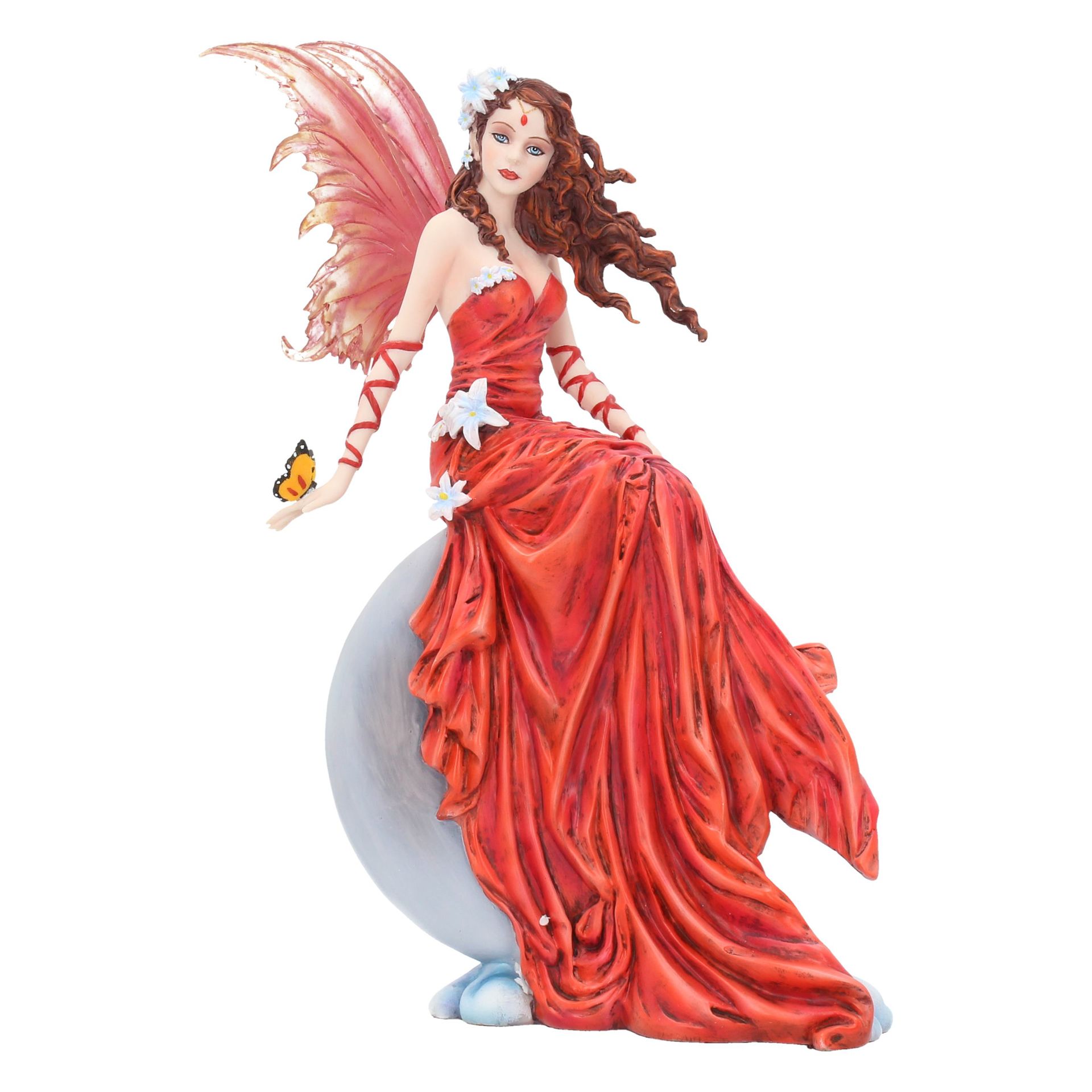 Crimsonlily - Figurine de Fée de la lune rouge et ses compagnons