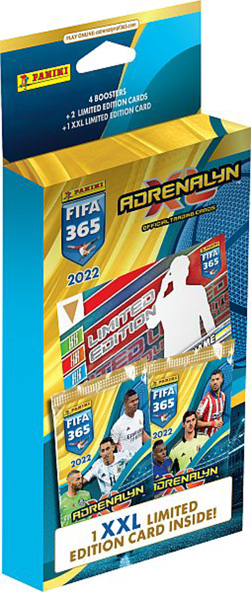 Panini - FIFA 2022 Blister 4 Pochettes + 2 Cartes Ed. Limitée