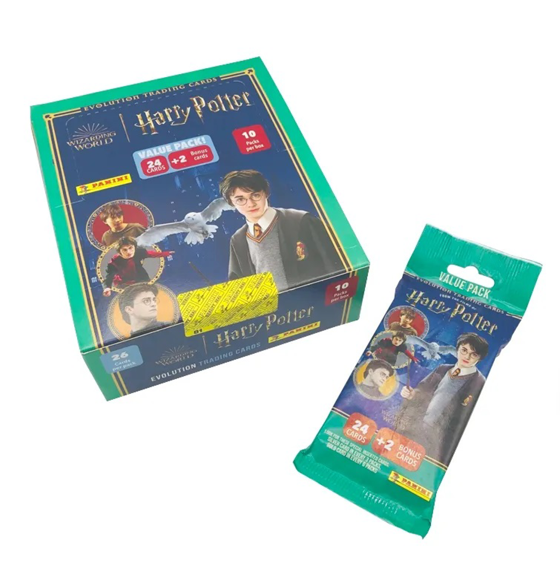 Panini - Fat Pack de 24 Stickers Harry Potter Evolution Trading