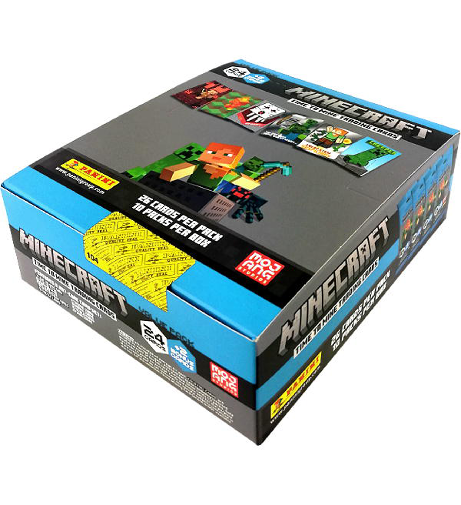 Panini - Fat Pack de 24 Stickers Minecraft: Time to Mine Trading