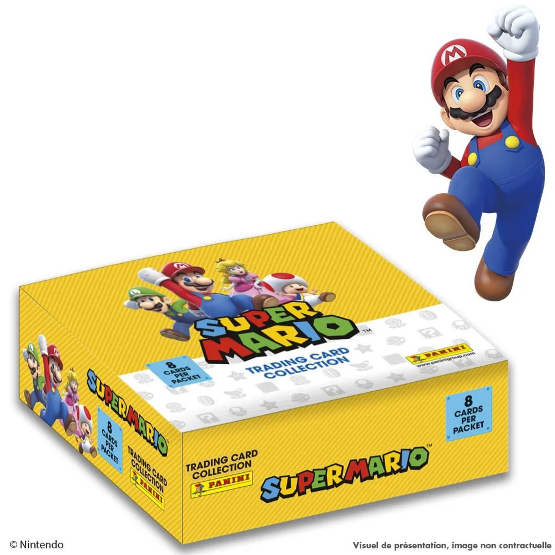 Panini - Pochette de 8 Stickers Super Mario Trading Card Collect