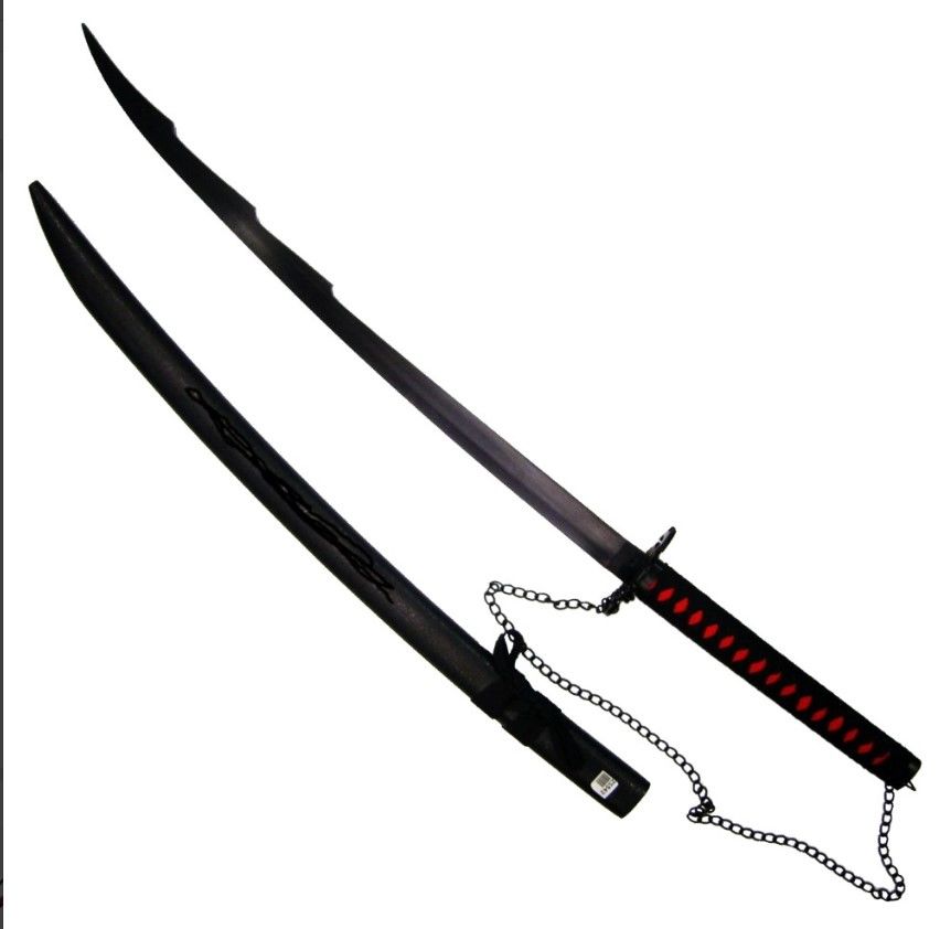 Katana ornementale – Inspirée d\'Ichigo Kurosaki Tensa Zangetsu (Bleach)
