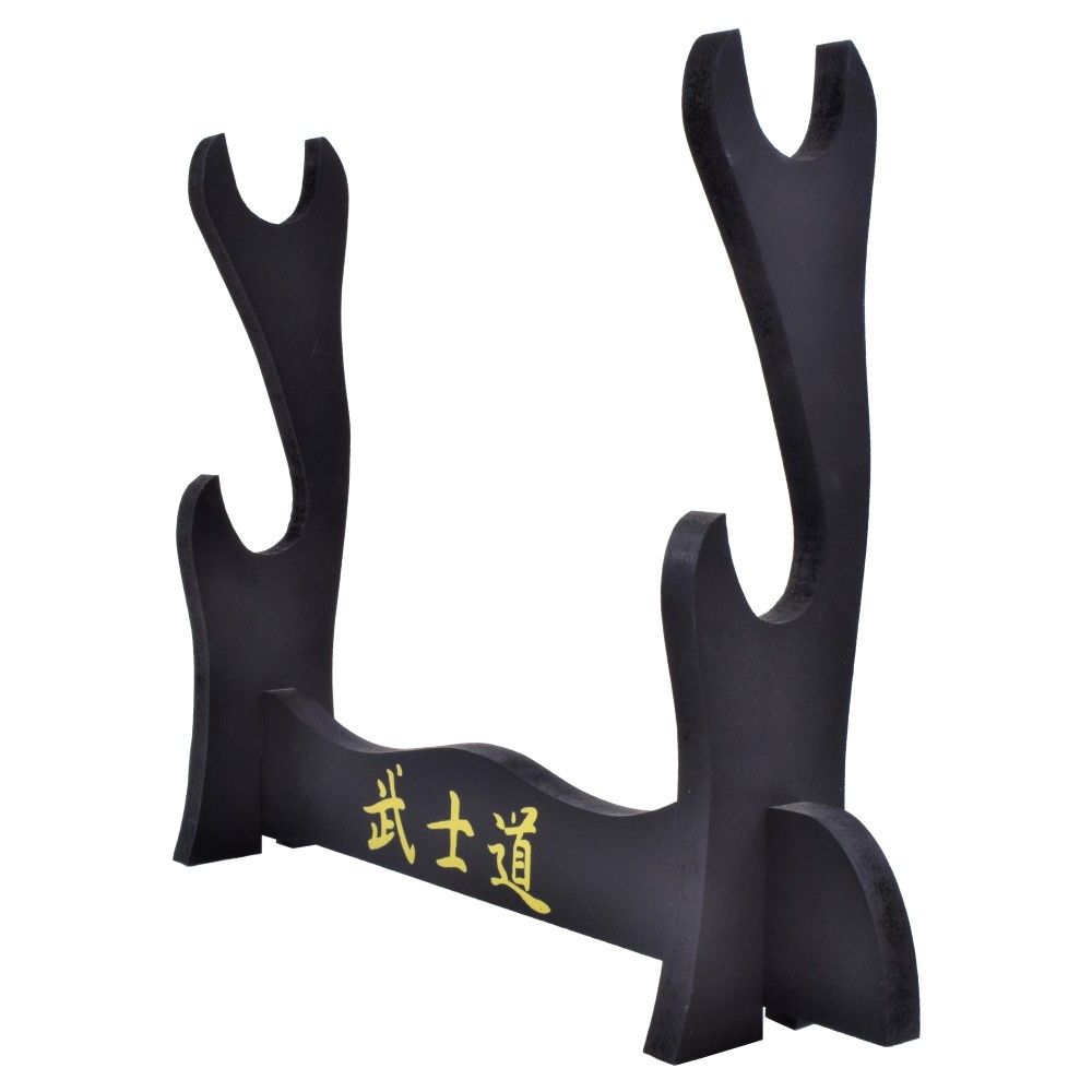 Présentoir de table en bois pour 2 katanas à monter