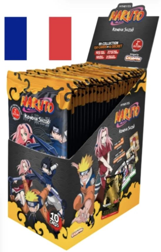 Naruto TCG : Premier set 2e édition Booster packs CDU 24 booster packs