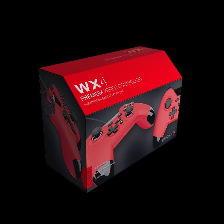 Gioteck - WX4 Wired Controller Red for Nintendo Switch