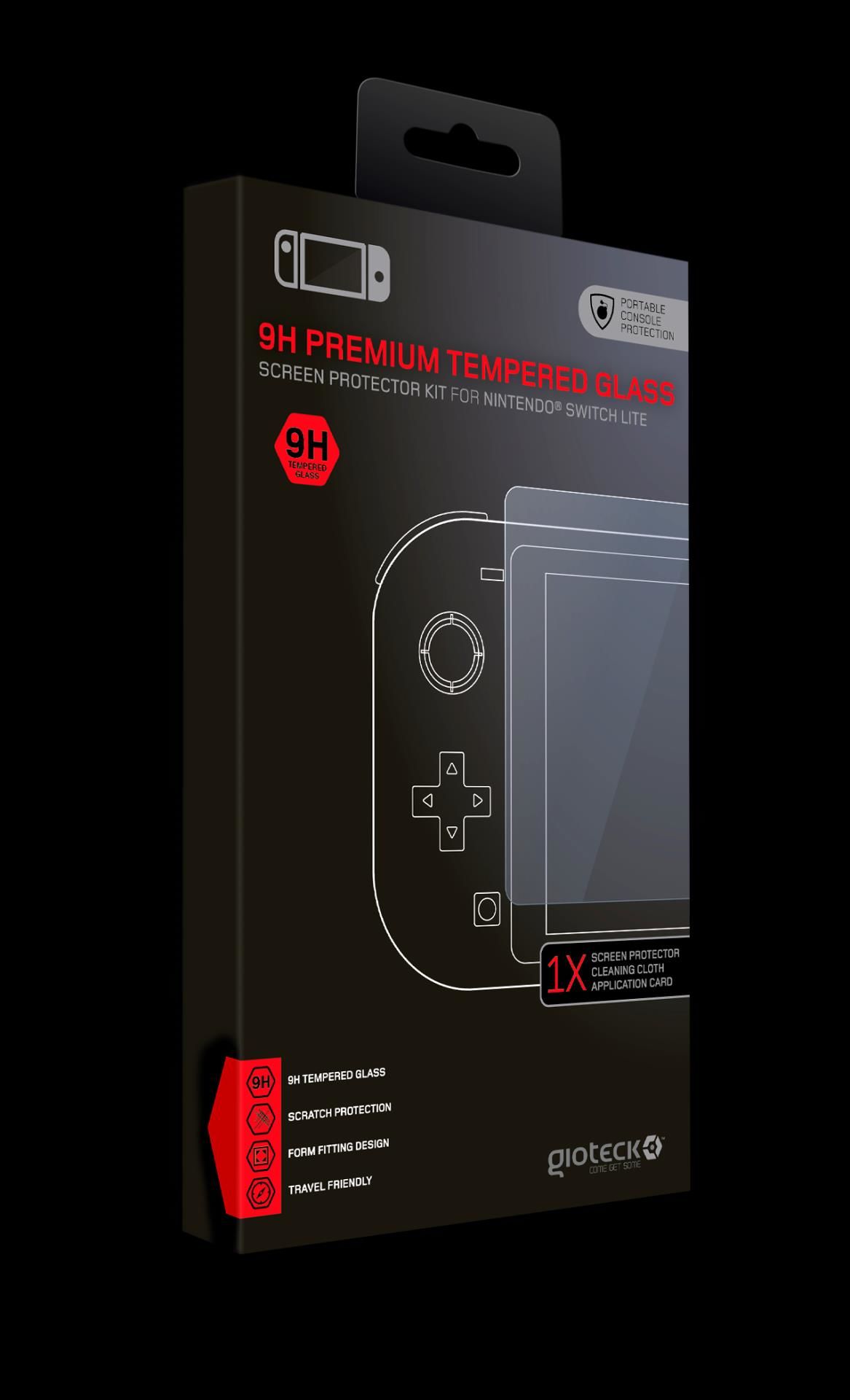 Gioteck - 9H Tempered Glass Protector for Nintendo Switch LITE