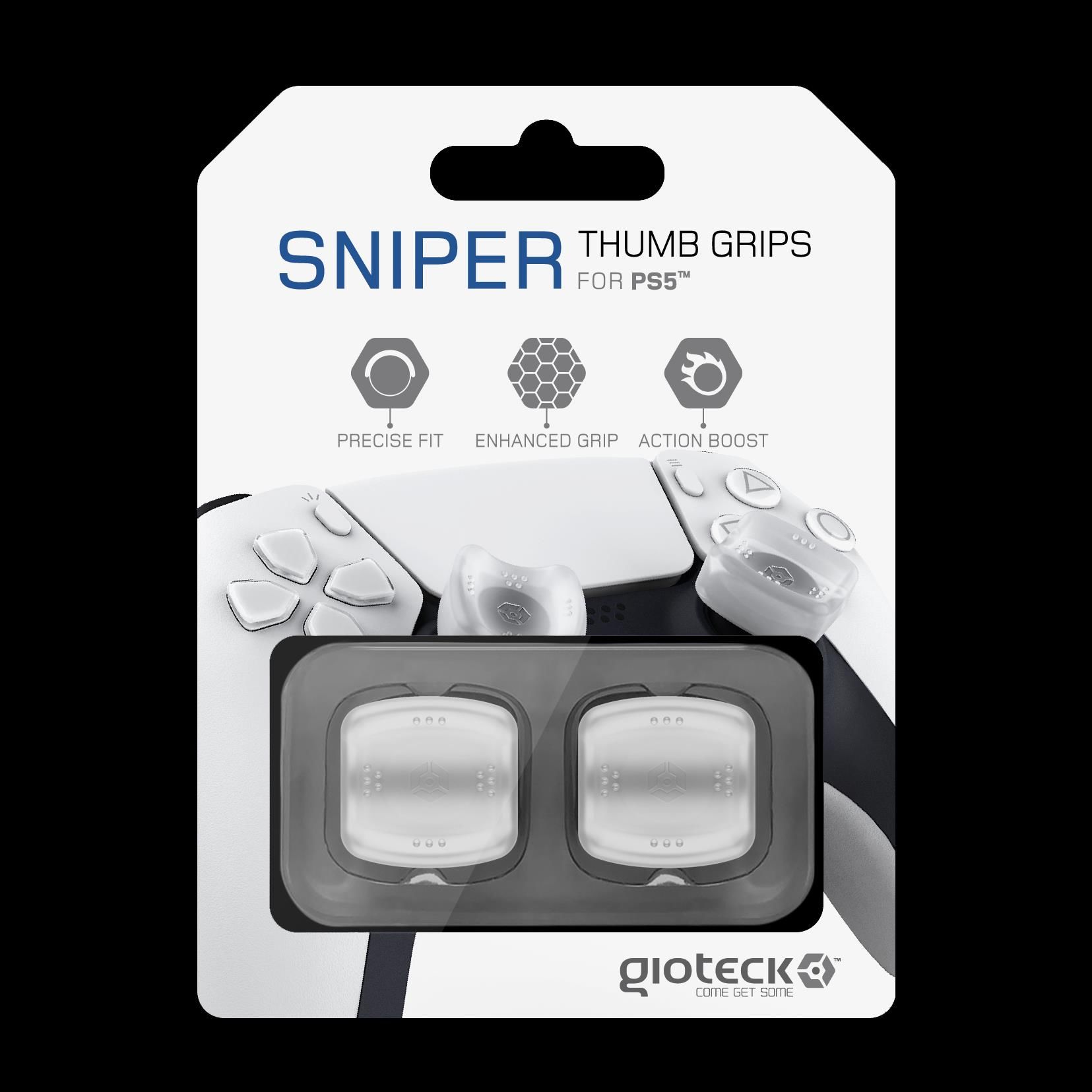 Gioteck - Reposes Pouce (Thumb Grips) Sniper Blanc