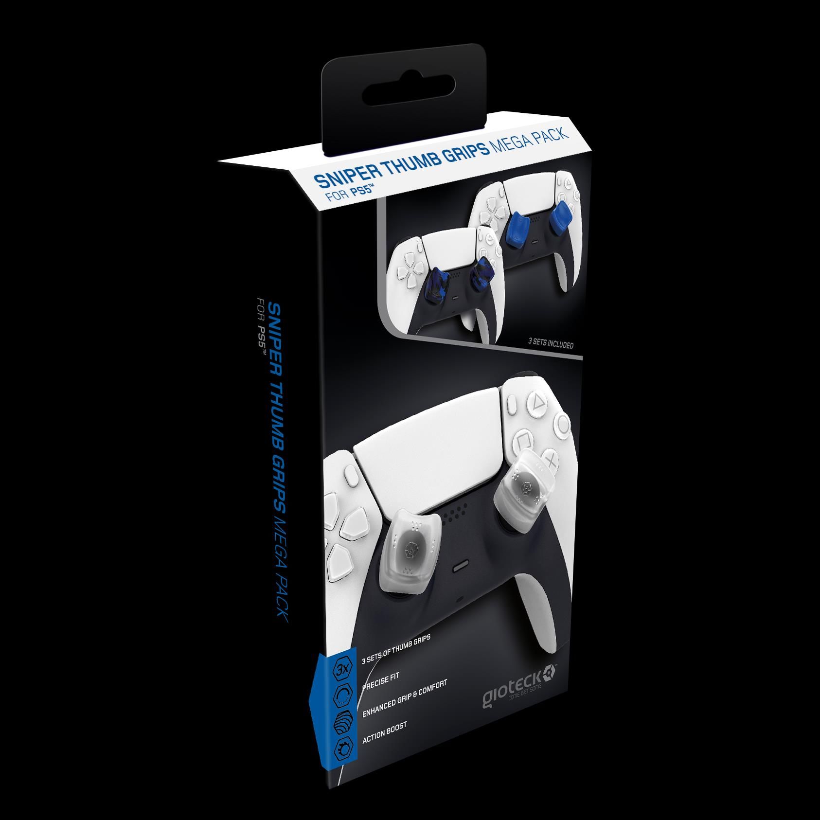 Gioteck - Méga pack de reposes pouce Thumb Grips Sniper pour PS5