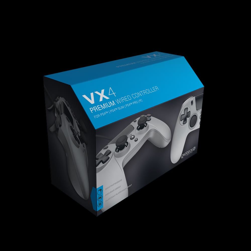 Gioteck - VX4 Wired Controller Titanium for PS4