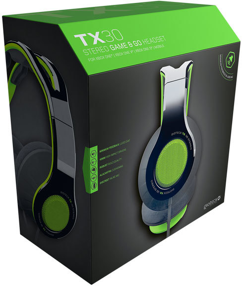 Gioteck - Casque stéréo Game & Go TX30 Vert Grill