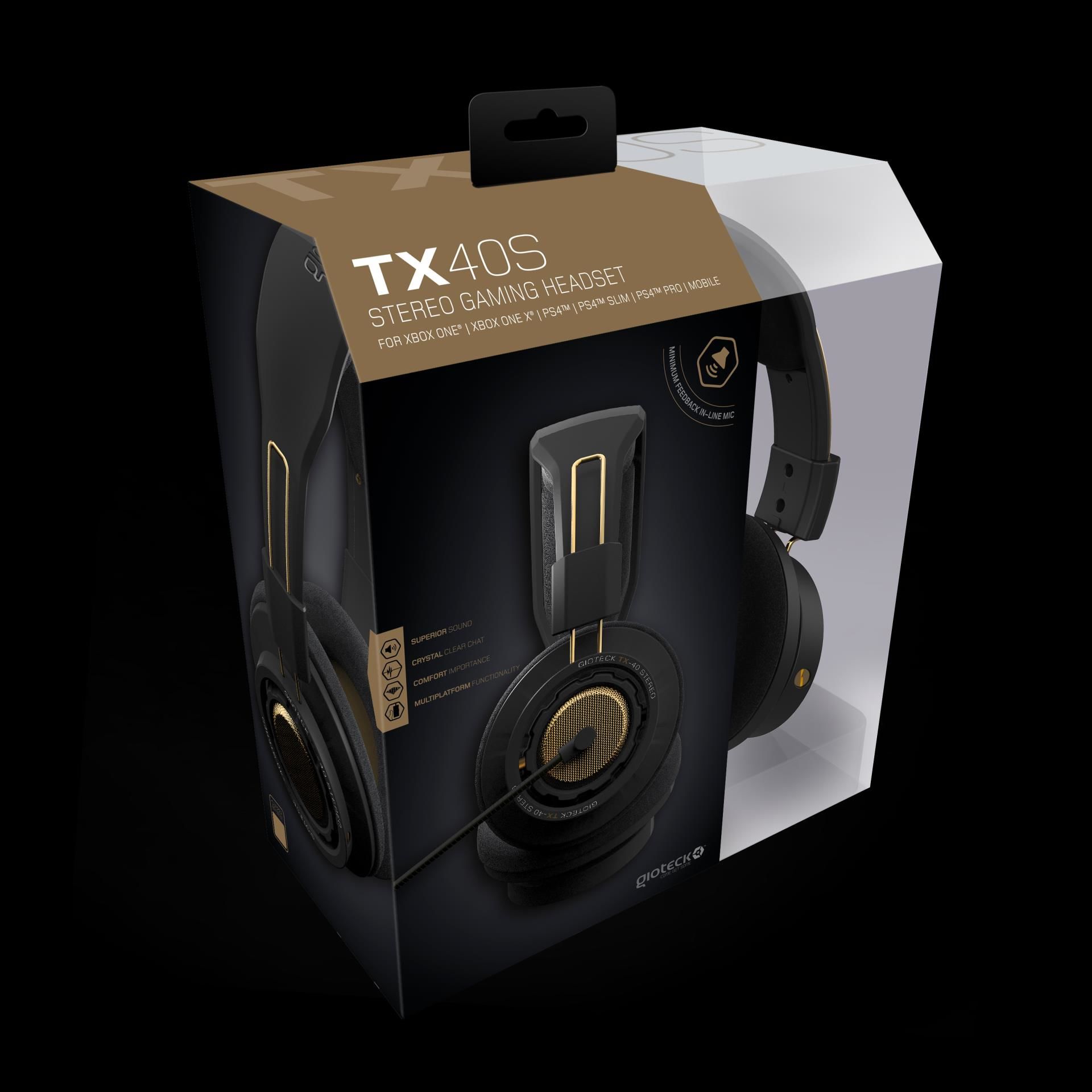 Gioteck - Casque stéréo TX-40S Noir & Bronze