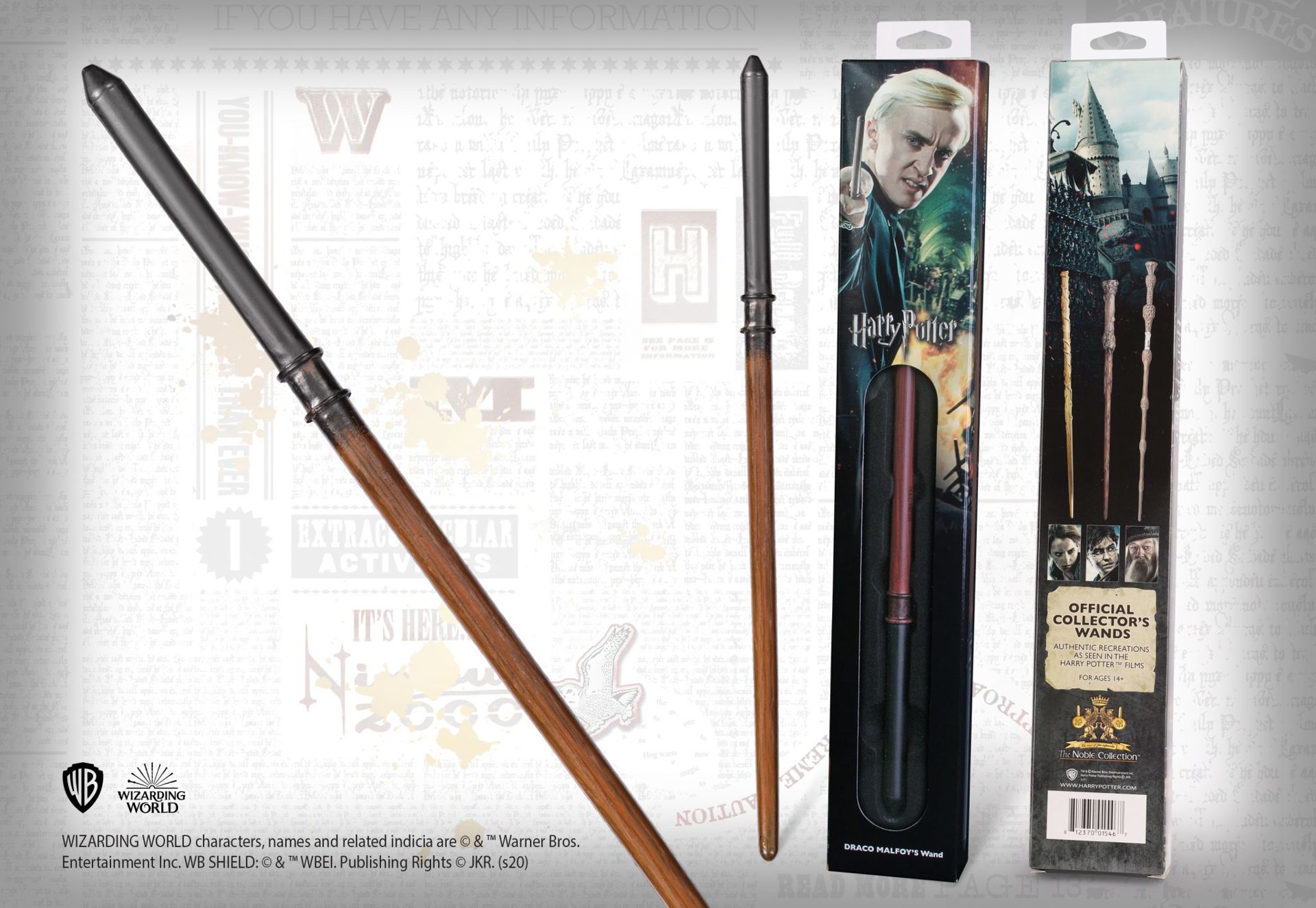 Harry Potter - Réplique baguette Draco Malfoy 38 cm