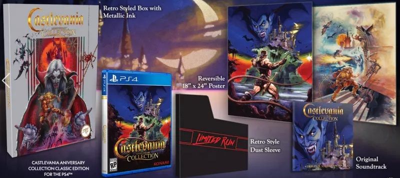 CASTLEVANIA ANNIVERSARY COLLECTION PS4 Limited Run Games Classic Edition